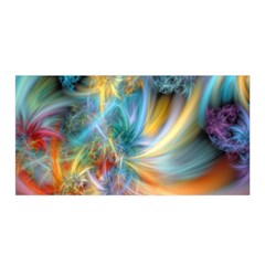 Colorful Thoughts Satin Wrap by WolfepawFractals