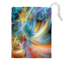 Colorful Thoughts Drawstring Pouch (4xl) by WolfepawFractals