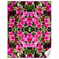 Magenta Flowers Canvas 18  X 24  by kaleidomarblingart