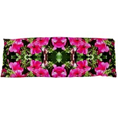 Magenta Flowers Body Pillow Case Dakimakura (two Sides) by kaleidomarblingart