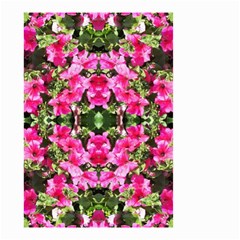 Magenta Flowers Small Garden Flag (two Sides) by kaleidomarblingart