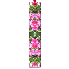 Magenta Flowers Large Book Marks by kaleidomarblingart