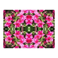 Magenta Flowers Double Sided Flano Blanket (mini)  by kaleidomarblingart