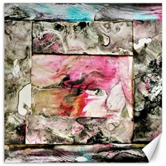 Marbling Collage Canvas 12  X 12  by kaleidomarblingart