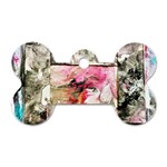 Marbling collage Dog Tag Bone (One Side) Front