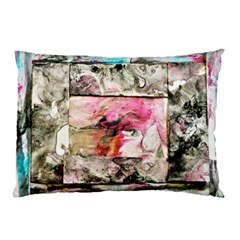 Marbling Collage Pillow Case by kaleidomarblingart