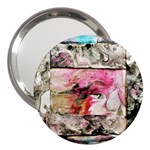 Marbling collage 3  Handbag Mirrors Front