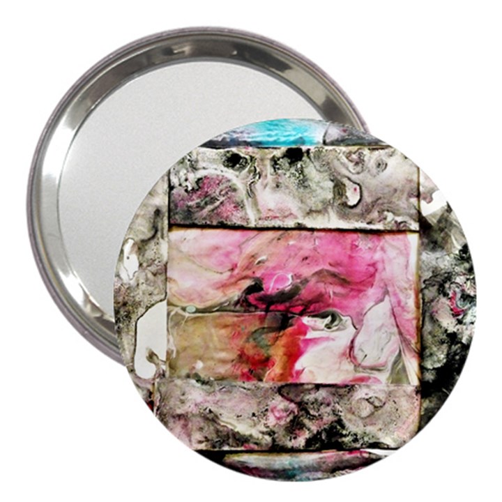 Marbling collage 3  Handbag Mirrors