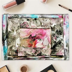 Marbling Collage Cosmetic Bag (xxl) by kaleidomarblingart