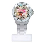 Marbling collage Plastic Nurses Watch Front