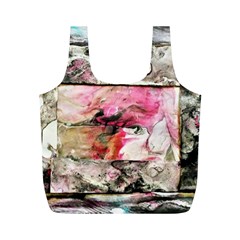 Marbling Collage Full Print Recycle Bag (m) by kaleidomarblingart