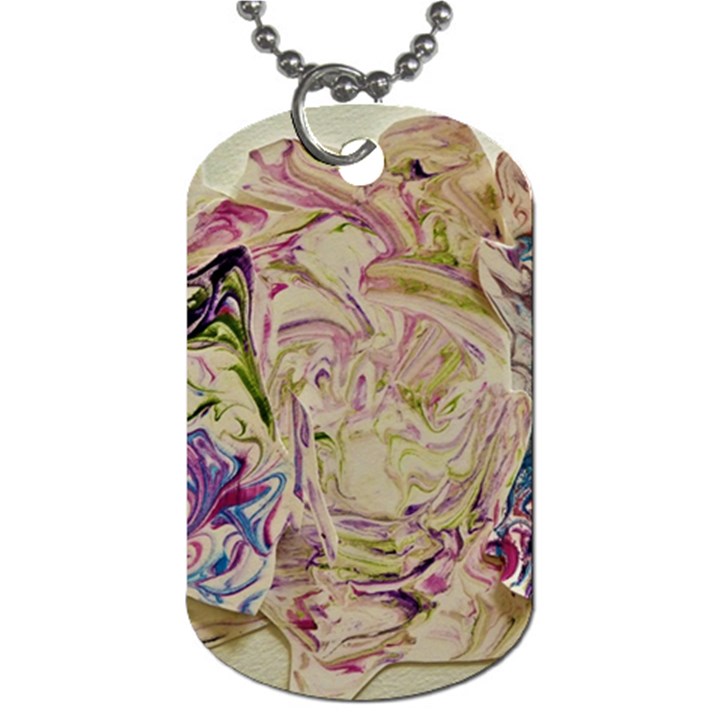 Marbling Collage Dog Tag (Two Sides)