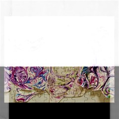 Marbling Collage Rectangular Jigsaw Puzzl by kaleidomarblingart