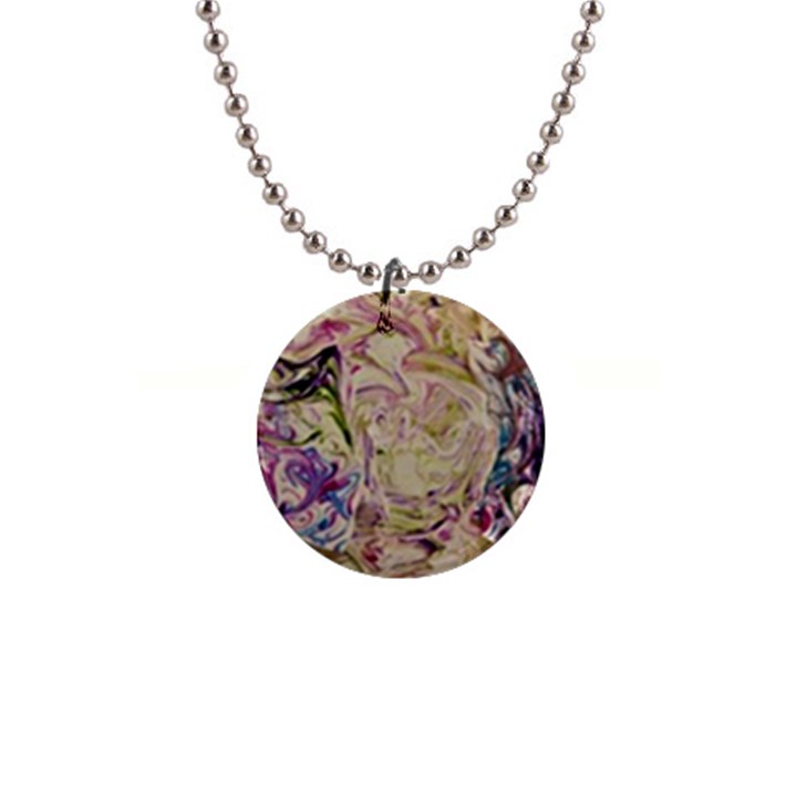 Marbling Collage 1  Button Necklace