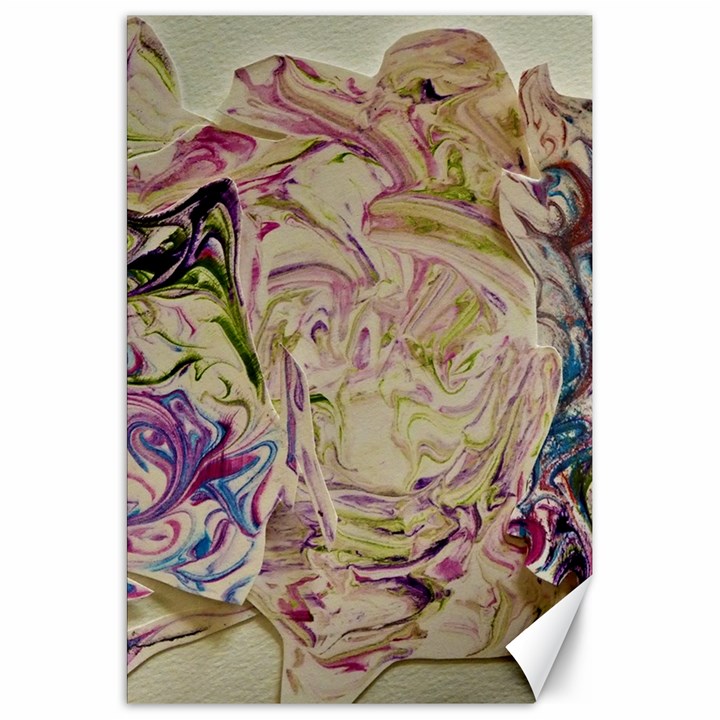 Marbling Collage Canvas 20  x 30 