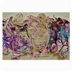 Marbling Collage Large Glasses Cloth (2 Sides) Back