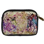 Marbling Collage Digital Camera Leather Case Back