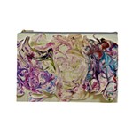 Marbling Collage Cosmetic Bag (Large) Front