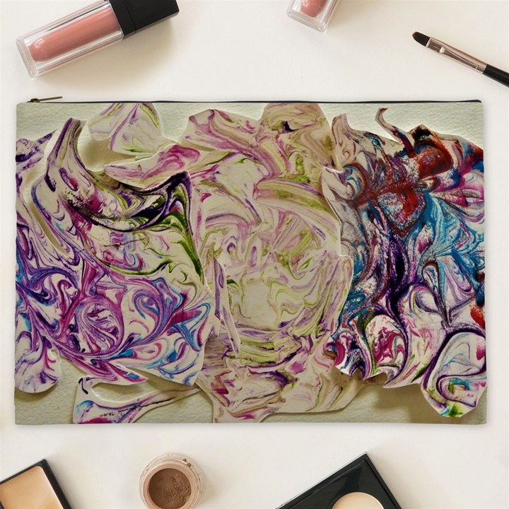 Marbling Collage Cosmetic Bag (XXL)