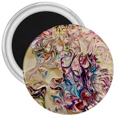 Marbling Collage 3  Magnets by kaleidomarblingart