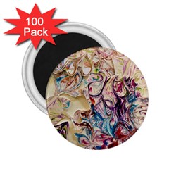 Marbling Collage 2 25  Magnets (100 Pack)  by kaleidomarblingart