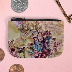 Marbling Collage Mini Coin Purse by kaleidomarblingart