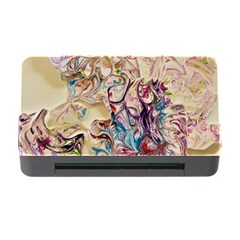 Marbling Collage Memory Card Reader With Cf by kaleidomarblingart