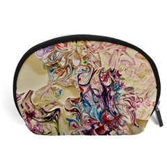 Marbling Collage Accessory Pouch (large) by kaleidomarblingart