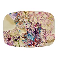 Marbling Collage Mini Square Pill Box by kaleidomarblingart