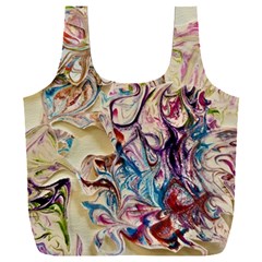 Marbling Collage Full Print Recycle Bag (xxl) by kaleidomarblingart