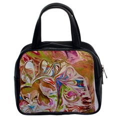 Abstract Marbling Classic Handbag (two Sides) by kaleidomarblingart