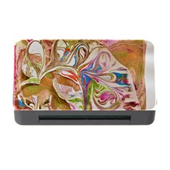 Abstract Marbling Memory Card Reader With Cf by kaleidomarblingart