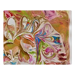 Abstract Marbling Double Sided Flano Blanket (large)  by kaleidomarblingart