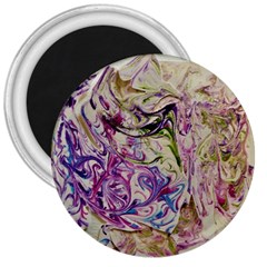 Abstract Swirls Iv 3  Magnets by kaleidomarblingart