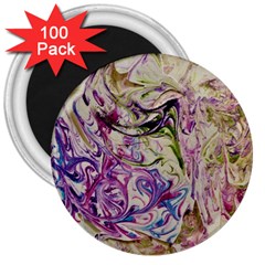 Abstract Swirls Iv 3  Magnets (100 Pack) by kaleidomarblingart