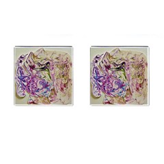 Abstract Swirls Iv Cufflinks (square) by kaleidomarblingart