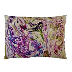 Abstract Swirls Iv Pillow Case (two Sides) by kaleidomarblingart