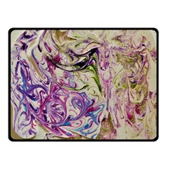 Abstract Swirls Iv Double Sided Fleece Blanket (small)  by kaleidomarblingart