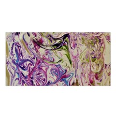 Abstract Swirls Iv Satin Shawl by kaleidomarblingart