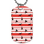 Doberman Dogs On Lines Dog Tag (One Side) Front