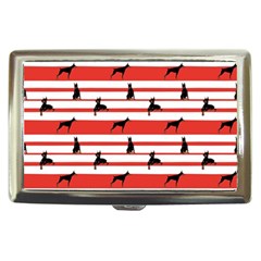 Doberman Dogs On Lines Cigarette Money Case by SychEva