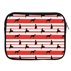 Doberman Dogs On Lines Apple Ipad 2/3/4 Zipper Cases by SychEva