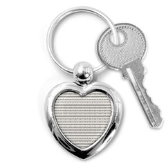 Mixed Gray Striped Ethnic Seamless Pattern Key Chain (heart) by dflcprintsclothing