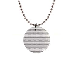 Mixed Gray Striped Ethnic Seamless Pattern 1  Button Necklace