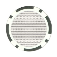 Mixed Gray Striped Ethnic Seamless Pattern Poker Chip Card Guard by dflcprintsclothing