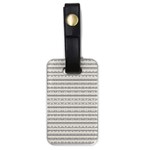 Mixed Gray Striped Ethnic Seamless Pattern Luggage Tag (one side) Front