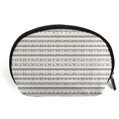 Mixed Gray Striped Ethnic Seamless Pattern Accessory Pouch (large)