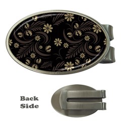 Folk Flowers Pattern  Money Clips (oval)  by Eskimos