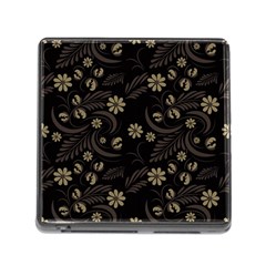 Folk Flowers Pattern  Memory Card Reader (square 5 Slot) by Eskimos