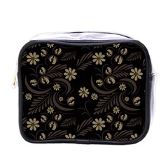 Folk Flowers Pattern  Mini Toiletries Bag (one Side) by Eskimos